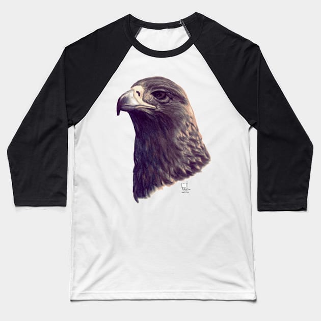 Golden Eagle Baseball T-Shirt by mjartscom